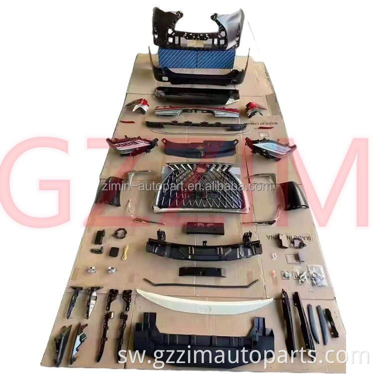 Mbele mpya ya kuwasili na taa ya nyuma ya bumper iliyosanikishwa kit kit cha mwili kinachofaa kwa alphard 2016+ hadi LX LM hadi